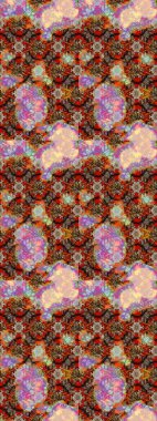 Küçük çiçekli basit bir çiçek çizimi. Moda baskısı, albüm, ambalaj kağıdı ve duvar kağıdı için zarif dekoratif süslemeler. Raster illüstrasyonu. Kahverengi renkte şirin çiçekler..