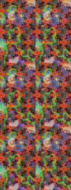 Elle boyanmış suluboya resim çizimleri, çiçekler ve bitkiler. Kahverengi ve bej renkli çiçekler.