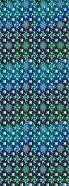 Modern, mavi raster arka plan duvar kağıdı çizimi, klasik çizgili desenli desenli çiçekler, çiçekli süsler. Çiçekli el çizimi çizimi deseni.