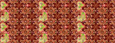 Süslü dekorasyon. Altın elementlerle kırmızı ve kahverengi renklerde altın desen. Raster klasik barok çiçeksiz altın desenli. Lüks, kraliyet ve Viktorya dönemi konsepti.