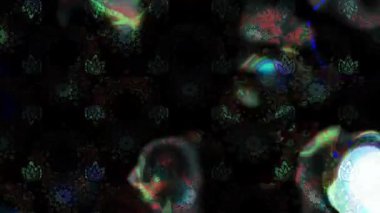 Renkli unsurlarla hareketli arka plan görüntüleri. Çiçekler. Eski model. Bayrak tarzı. Video kaydı. Şablon. Döngü. Kusursuz.. 