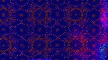 Renkli unsurlarla hareketli arka plan görüntüleri. Çiçekler. Eski model. Bayrak tarzı. Video kaydı. Şablon. Döngü. Kusursuz.. 