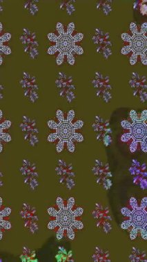 Renkli unsurlarla hareketli arka plan görüntüleri. Çiçekler. Eski model. Bayrak tarzı. Video kaydı. Şablon. Döngü. Kusursuz.. 