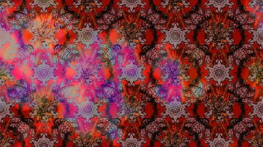 Chichi 'nin kumaş kalıbını çiz. Renkli Bahar Teması eskiz kalıbı. Çiçek deseni. Düz Çiçek Elementleri Tasarımı. Raster illüstrasyonu.