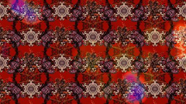 Modern, kahverengi ve kırmızı raster arka plan duvar kağıdı çizimi, klasik çizgili desenli desenli çiçekler, çiçekli süsler. Çiçekli el çizimi çizimi deseni.