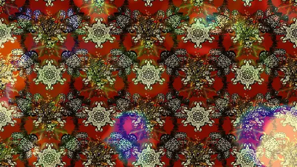 Raster. Güzel suluboya çiçekler, parlak resim ilham verici ve kırmızı çiçek desenli eskiz arka plan.