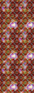 Kahverengi ve nötr renklerde çiçekler. Raster illüstrasyonu. Çiçek süslemeli çizim deseni.