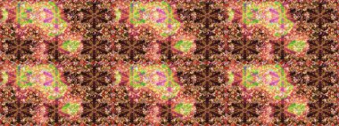 Kahverengi ve pembe renklerde altın elementler. Barok tarzında kusursuz bir doğulu süsü. Geleneksel klasik raster altın pürüzsüz desen.