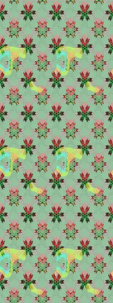 Raster illüstrasyonu. Kumaş, tekstil, duvar kağıdı baskısı için. Eski usul. Renkli desenli eskiz deseni nötr çiçekler ve dekoratif elementlerle. Taslak arkaplan.