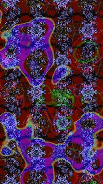 Mor ve kahverengi renkte güzel çiçekli eskiz deseni, suluboya çiçek deseni, duvar kağıdı, kart veya kumaş için fayanslı. Raster..