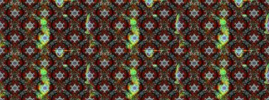 Renkli çizim kalıbı. Çiçek arkaplan. Çiçek duvar kâğıdı. Raster illüstrasyonu. Kahverengi ve gri renkli şirin tekstil.