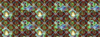 Küçük çiçekteki sevimli çiçek deseni. Raster illüstrasyonu. Çizim.