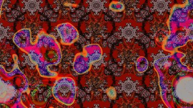 Modaya uygun kumaş deseni. Renkli Yaz Temalı eskiz kalıbı. Düz Çiçek Elementleri Tasarımı. Sevimli çiçek raster deseni.