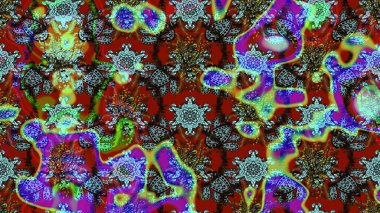 Motley illüstrasyonu. Küçük çiçekte güzel bir desen. Çiçekli yaz çiçekleri. Moda baskıları için zarif bir şablon. Küçük renkli çiçekler. Çizim.