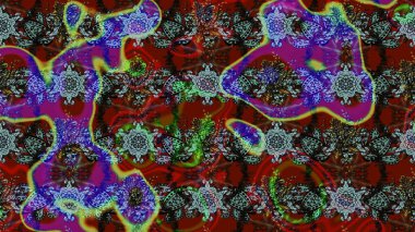 Çiçekli yaz çiçekleri. Küçük renkli çiçekler. Küçük çiçekte güzel bir desen. Moda baskıları için zarif bir şablon. Robot resim. Motley illüstrasyonu.