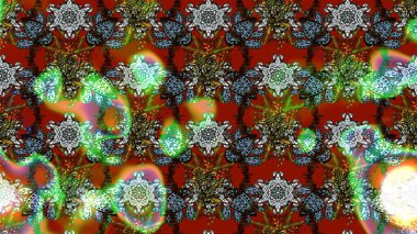 Çizim kalıbı. Organik motif arka planı. Raster illüstrasyonu. Ultraviyole kumaş deseni.