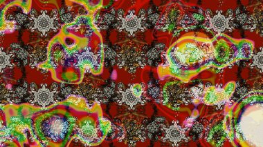 Tekstil veya kitap kapakları, imalat, duvar kağıtları, baskı, hediye paketi ve yapıştırma kitabı için çiçek eskizi geçmişi. Raster illüstrasyonu. Küçük ölçekli çiçeklerdeki basit sevimli desen.