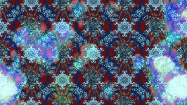 Raster suluboya çiçek deseni, narin çiçekler, mavi ve nötr çiçekler, tebrik kartı şablonu. Güzel kumaş deseni.