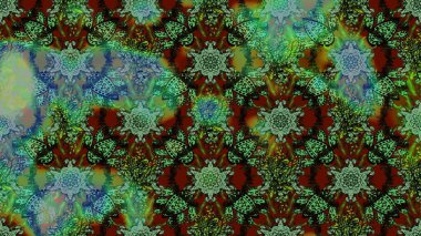 Taslak süsleme izi. Tebrik kartı geçmişi, boyama kitabı, arkaplan ve tekstil için kullanılabilir. Raster Henna tarzı. Sınır Kızılderili çiçekli paisley patten. Etnik Mandala havlusu.