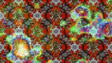 Eskiz geçmişi. Raster illüstrasyonu. Renkli desenli eskiz deseni, kahverengi ve gri çiçekler ve dekoratif elementler. Eski usul. Kumaş, tekstil ve duvar kağıdı baskısı için..