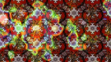 Kahverengi ve kırmızı renklerde. Taslak dekoratif arka plan, çiçek mandala. Raster illüstrasyonu. Çiçek..