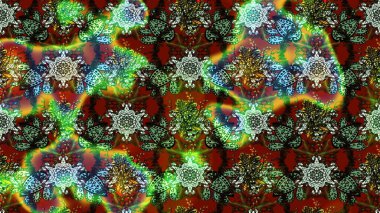 Çiçek desenli eskiz, yaz çiçekleri. Yeşil ve kahverengi renkli çiçekler. Renkli Bahar Teması eskiz kalıbı. Düz Çiçek Elementleri Tasarımı.