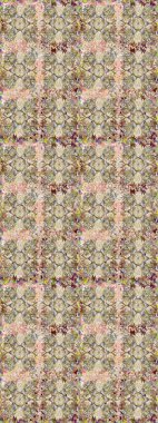 Bej renklerde, altın elementli, pürüzsüz bir desen. Şam tasarım için kusursuz desen.