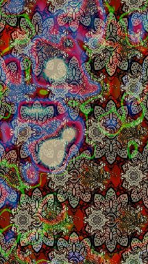 Raster suluboya çiçek deseni, narin çiçekler, gri çiçekler, tebrik kartı şablonu. Güzel kumaş deseni.