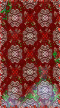 Sevimli çiçek raster deseni. Renkli Yaz Temalı Kusursuz Arkaplan. Modaya uygun kumaş deseni. Düz Çiçek Elementleri Tasarımı.