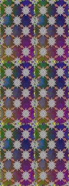 Renkli Bahar Temalı Kusursuz Arkaplan. Düz Çiçek Elementleri Tasarımı. Gri ve kahverengi renkte zarif çiçekli suluboya. Raster illüstrasyonu.