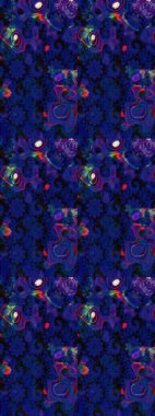 Düz Çiçek Elementleri Tasarımı. Raster güzel kumaş deseni çiziyor. Çiçek deseni. Renkli Bahar Teması çizim şablonu.