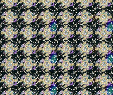 Çiçeksel gri çizim deseni. Raster çiçek izi. Klasik taslak çizimi.