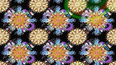 Şekil verilmiş çiçeklerle eskiz deseni. Süslü zentangle çizim dokusu, soyut çiçeklerle süslenmiş. Çiçek deseni duvar kağıdı, şablon dolguları ve web sayfası arkaplanı için kullanılabilir.