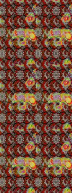 Raster illüstrasyonu. Suluboya, elle çizilmiş. Kırmızılı ve gri yapraklı yabani çiçekler. Taslak arkaplan deseni.