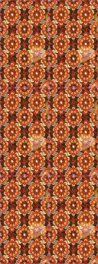 Barok tarzında duvar kağıdı tasarımı için kusursuz damaske deseni arkaplanı. Süslü raster dekorasyonu. Altın elementlerle kahverengi renklerde altın desen.