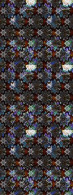 Küçük çiçekteki sevimli çiçek deseni. Robot resim. Raster illüstrasyonu.