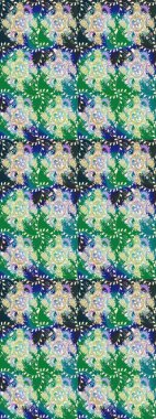 Renkli Bahar Teması eskiz kalıbı. Mavi renkli çiçekler. Çiçek desenli eskiz, yaz çiçekleri. Düz Çiçek Elementleri Tasarımı.