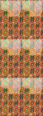 Geleneksel klasik raster altın pürüzsüz desen. Barok tarzında kusursuz bir doğulu süsü. Kahverengi renklerde altın elementler.