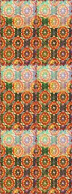 Geleneksel klasik raster altın pürüzsüz desen. Barok tarzında kusursuz bir doğulu süsü. Kahverengi renklerde altın elementler.