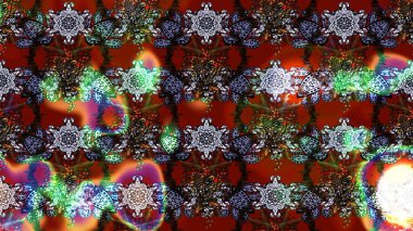 Çiçekli karalama şeklinde Raster çiçek deseni. Yumuşak, yaz çiçekli arka plan. Kahverengi ve kırmızı renkte çiçekler.