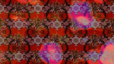 Elle çizilmiş sonbahar çiçeği deseni. Tekstil ve kapak tasarımı için mükemmel. Kahverengi ve kırmızı renkte çiçekler. Renkli kahverengi ve kırmızı çizim kalıpları. Doodle tarzı.