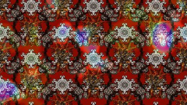 Raster resim. Elle çizilmiş. Güzel kumaş deseni. Doodle çiçekler ve dalları, otlar ve çiçekler.