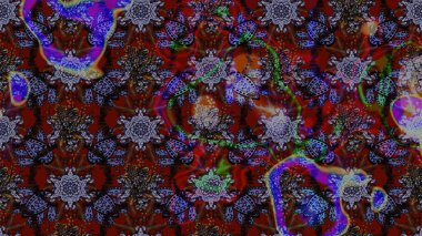 Tekstil veya kitap kapakları, imalat, duvar kağıtları, baskı, hediye paketi ve yapıştırma kitabı için çiçek eskizi geçmişi. Raster illüstrasyonu. Küçük ölçekli çiçeklerdeki basit sevimli desen.