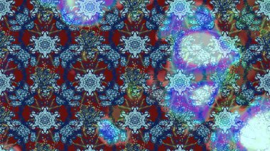 Colour Summer Theme sketch pattern Background. Trendy sketch Floral Pattern In Raster illustration. Flat Flower Elements Design. Flowers on blue and neutral colors.