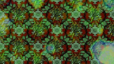 Küçük çiçekte güzel bir desen. Çiçekli bahar çiçekleri. Motley illüstrasyonu. Küçük renkli çiçekler. Moda baskıları için zarif bir şablon.