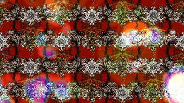 Botanik çizim kalıbı. Raster deseni. Suluboya etkisi. Organik elementler.