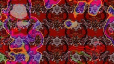 Nice pattern in the small flower. Floral background. -brown and red flowers. Flower composition. Raster pattern. Floral collage. Nature.