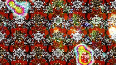 Düz Çiçek Elementleri Tasarımı. Renkli Bahar Teması eskiz kalıbı. Gri ve kahverengi renkli çiçekler. Raster illüstrasyonu. Çiçekli çiçek deseni, suluboya..