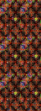 Modern stil dokusu. Çiçek desenli raster, kahverengi ve siyah çizgi grafik deseni soyut raster arkaplan.