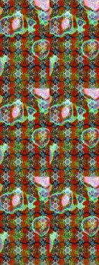 Beautiful fabric pattern. Colour Spring Theme sketch pattern Background. Sketch flowers pattern. In asian textile style. Flat Flower Elements Design. Raster illustration.